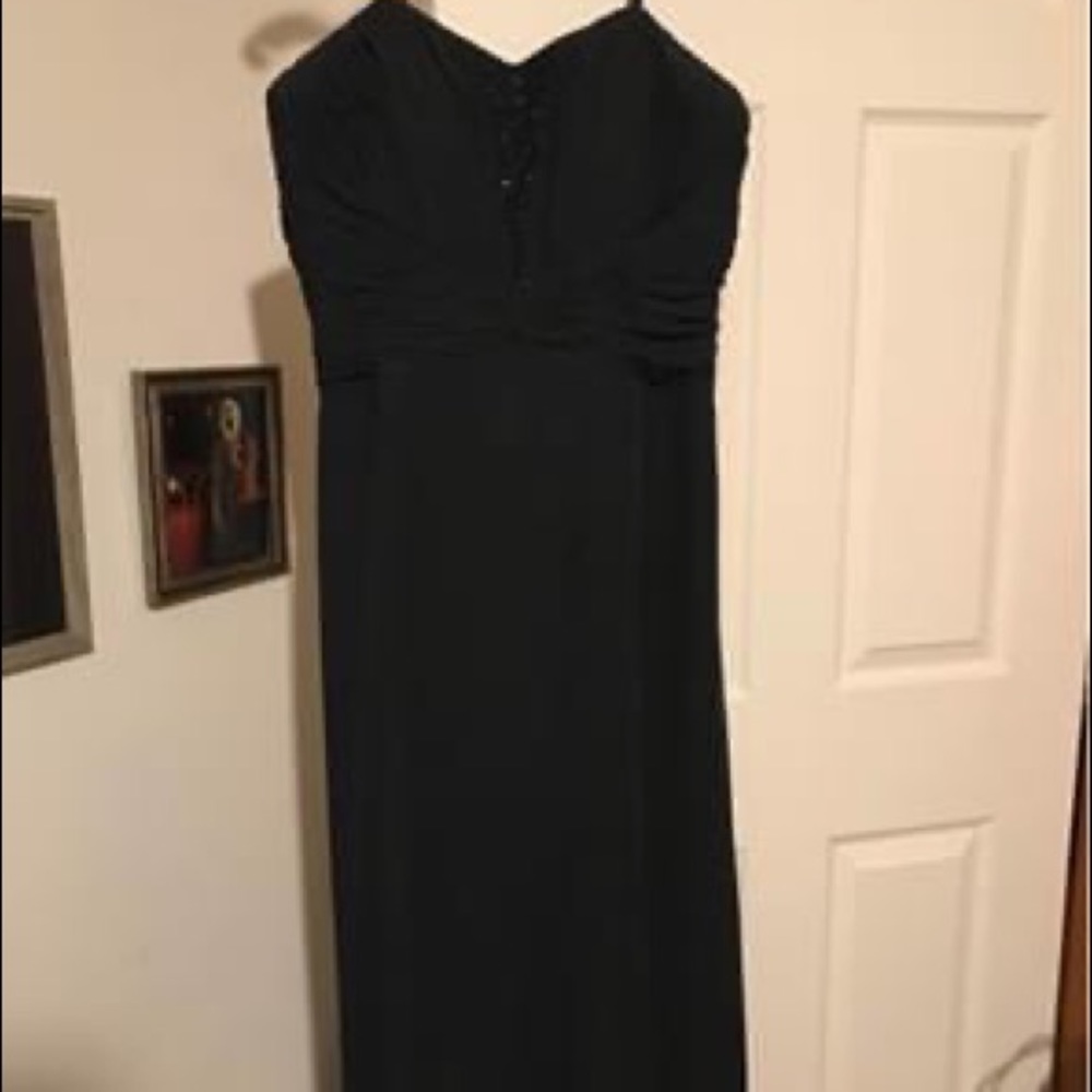 Long & silky prom dress